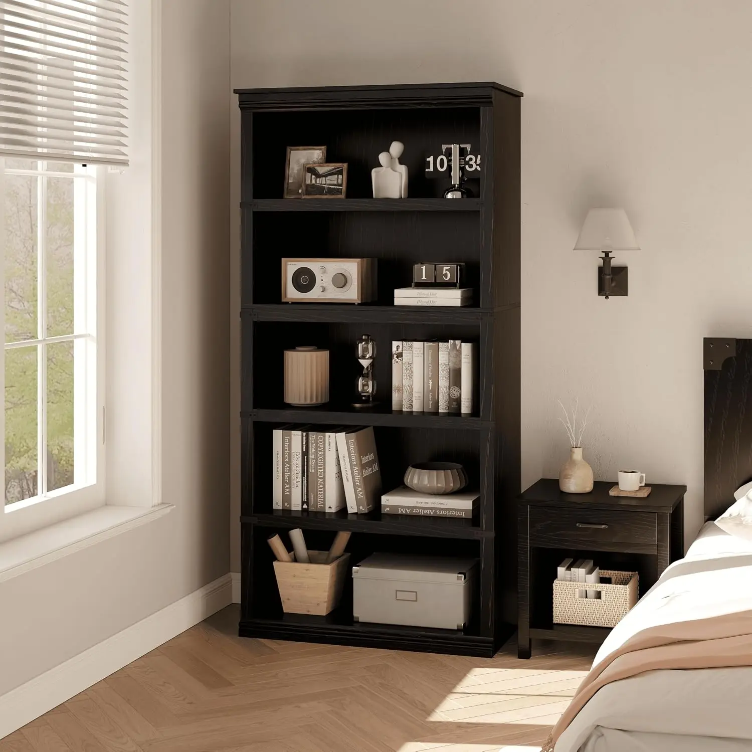 5 Tier Farmhouse Bookcase 67.4