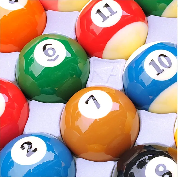 حجم عادي 57.2 مللي متر أمريكي أسود 8 كرات السنوكر الكرة مجموعة كاملة 16 كرات طاولة بلياردو اكسسوارات البلياردو اكسسوارات #3