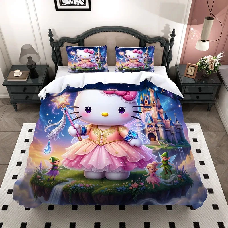 cute-hello-kitty-bedding-3-piece-set-3d-fairy-princess-magic-castle-elf-microfiber-duvet-cover-for-teen-girls-room-decor