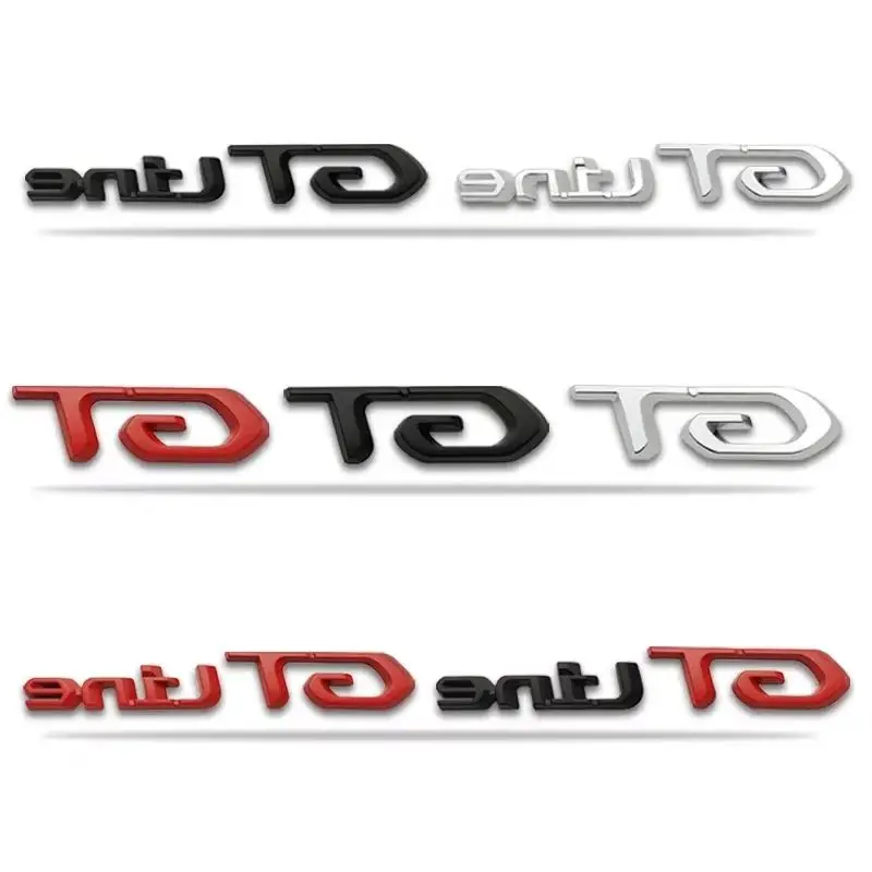

3D Car Sticker GT Logo Metal Emblem Badge 2008 E208 308 306 106 206 205 307 3008 207 508 Decals For 208 GT LINE 5008