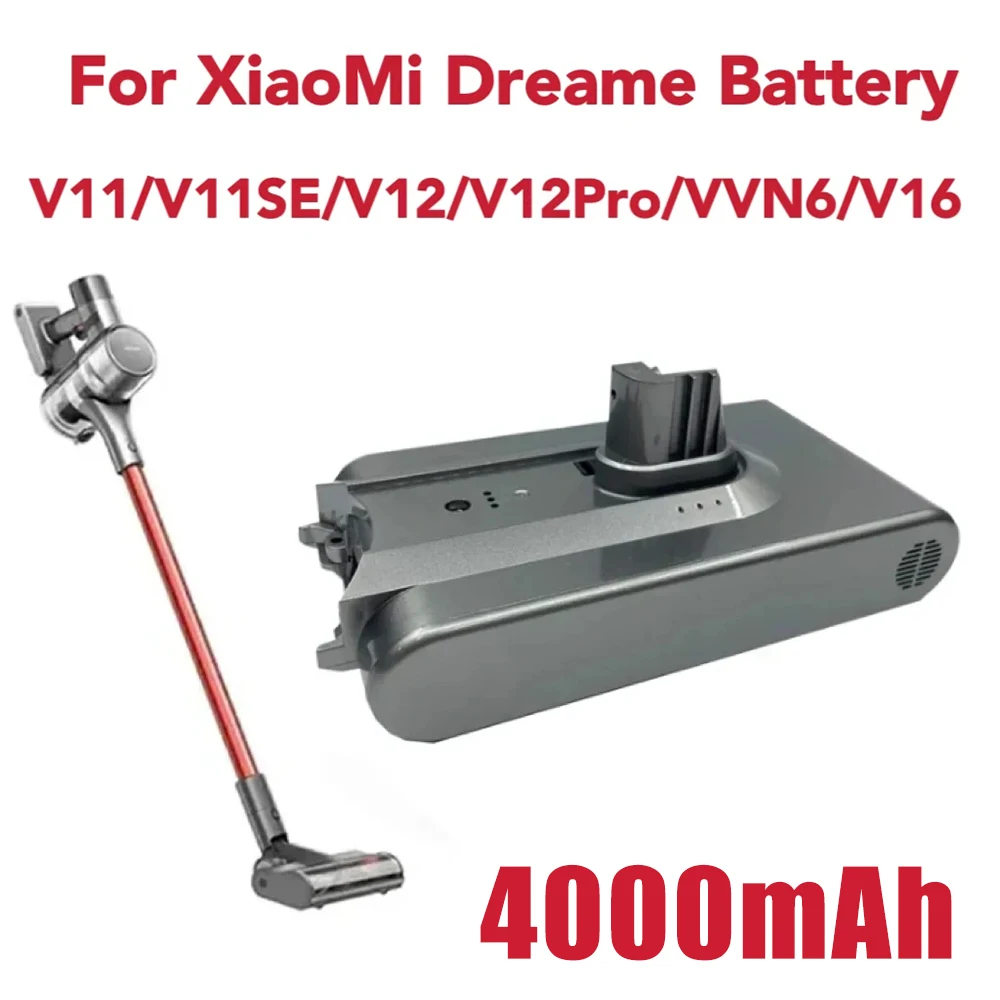 New Replacement Handheld Cordless Vacuum Cleaner Battery For Xiaomi Dreame V16 V12 Pro V10Pro V11 V11se Vacuum Cleaner Battery