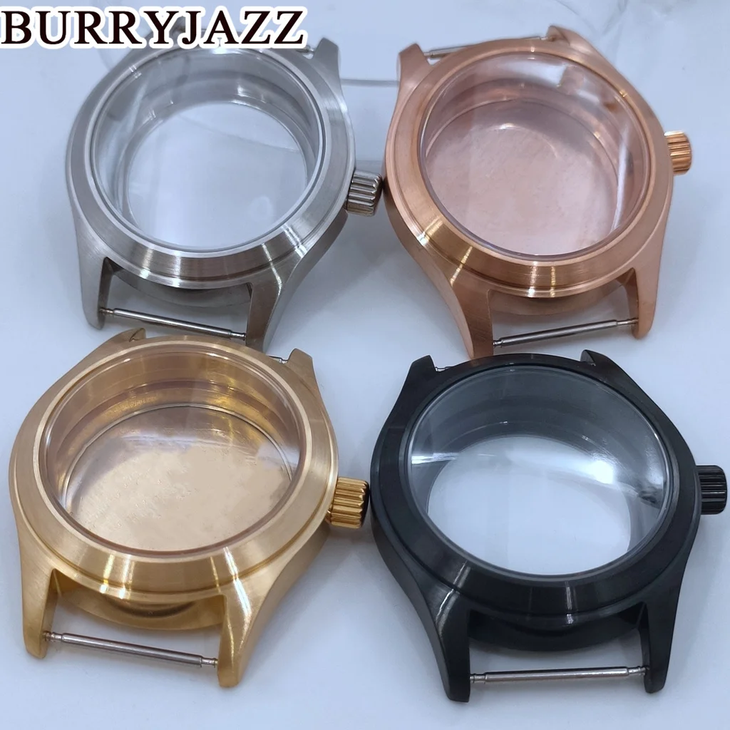 BURRYJAZZ 36mm 39mm NH35 NH36 NH34 NH38 NH39 NH70 NH72 ETA2824 PT5000 Watch Case Waterproof Sapphire Glass Stainless Stell