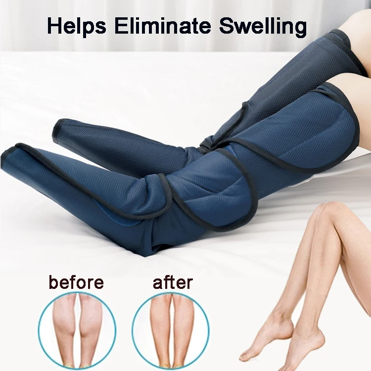 Elektrische Luftdruck-Beinmassage, wiederaufladbar, Wärmekompressionstherapie, Fußmassagegerät