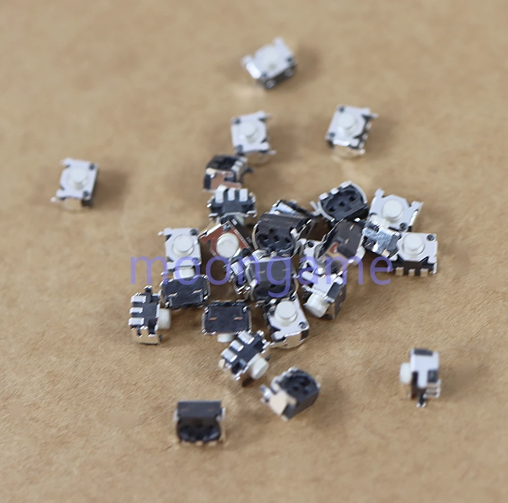 2 uds pieza de repuesto Microinterruptor de botón izquierdo derecho para DS Lite NDSL NDSi NDSiXL L R interruptor de botón de disparo