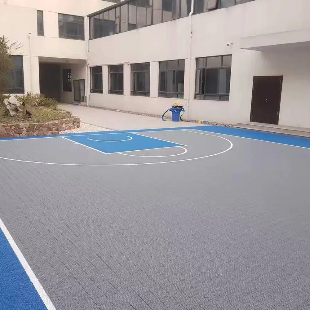 Beable Multi-Purpose Interlocking Sports Court Flooring for Commercial Basketball Projects Custom Logo Basketball Tiles