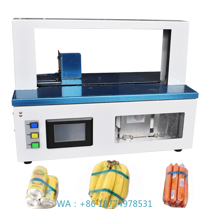 Opp Book Money Bundling Paper Tape Wrapping Green Packing Bundle Fully Automatic Strapping Machine for Table Banknote Plastic
