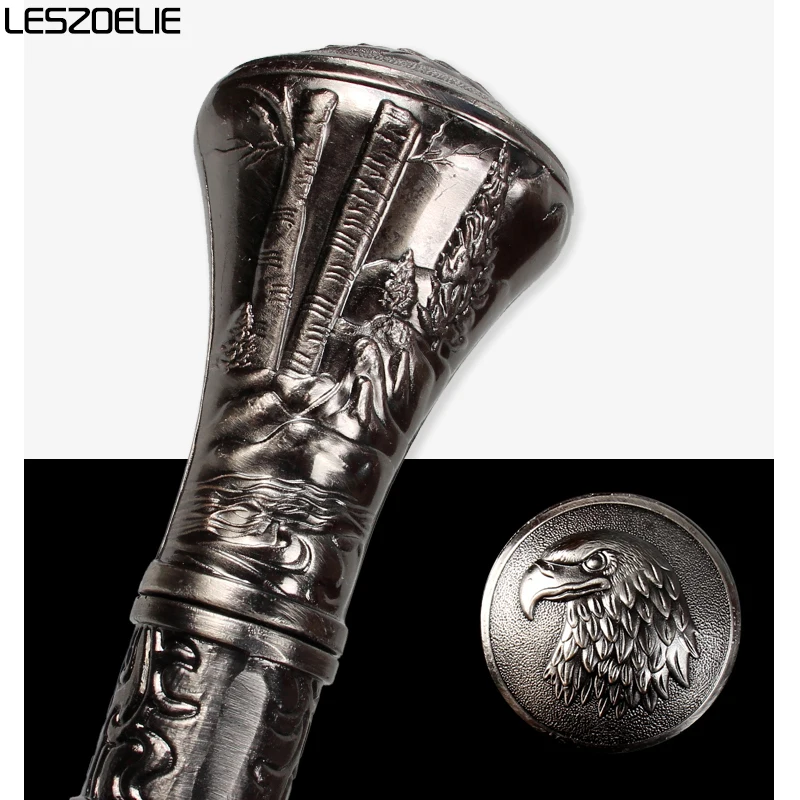 Luksusowa laska z głową orła i wilka Moda męska Dekoracyjna masońska laska z głową wilka Eleganckie laski Vintage Knob Stick