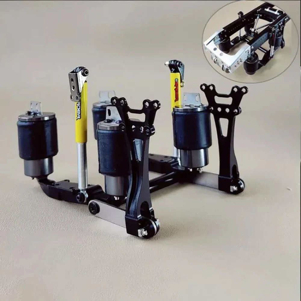 New 1/14 Trailer Airbag Suspension with Synchronized Mechanical Linkage Between Steering Axle and Front Steering