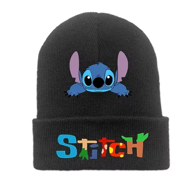 Miniso Disney Star Baby Stilt Student Cartoon Print Knitted Hat Colorful Wool Hat Men and Women Autumn and Winter Warm Hat
