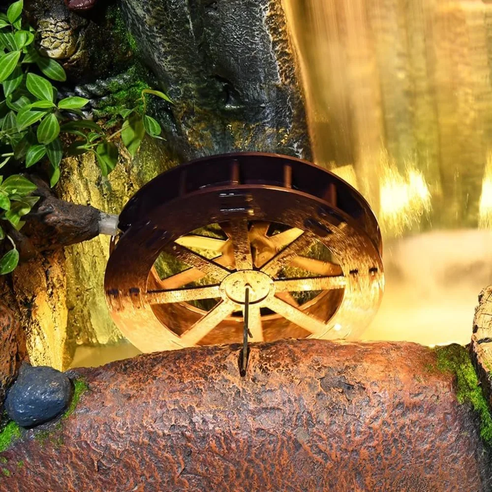 Rockery, flowing water, fountain, feng shui, wheel, fish pond ornaments, Pendante, creative home, living room, office