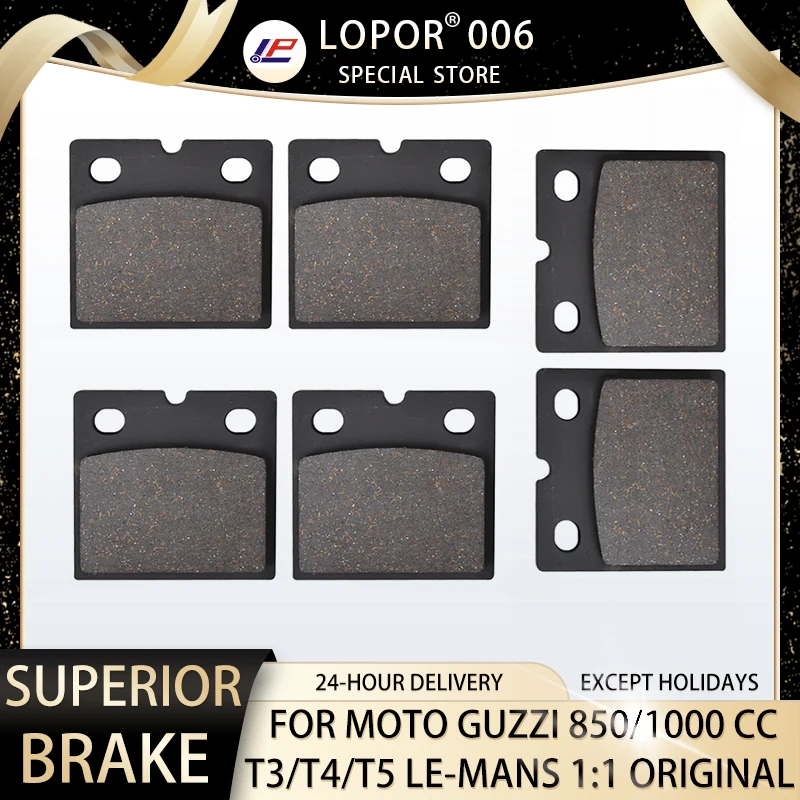 

LOPOR Motorcycle Brake Pads Front&Rear For MOTOuUZZI 850 1000 1100 Le Mans 1000 GT California G5