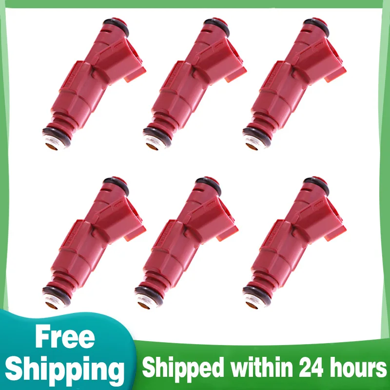 

6Pcs 12-hole Fuel Injector Set Fit For 1999-2004 Jeep Wrangler Ford 0280156161