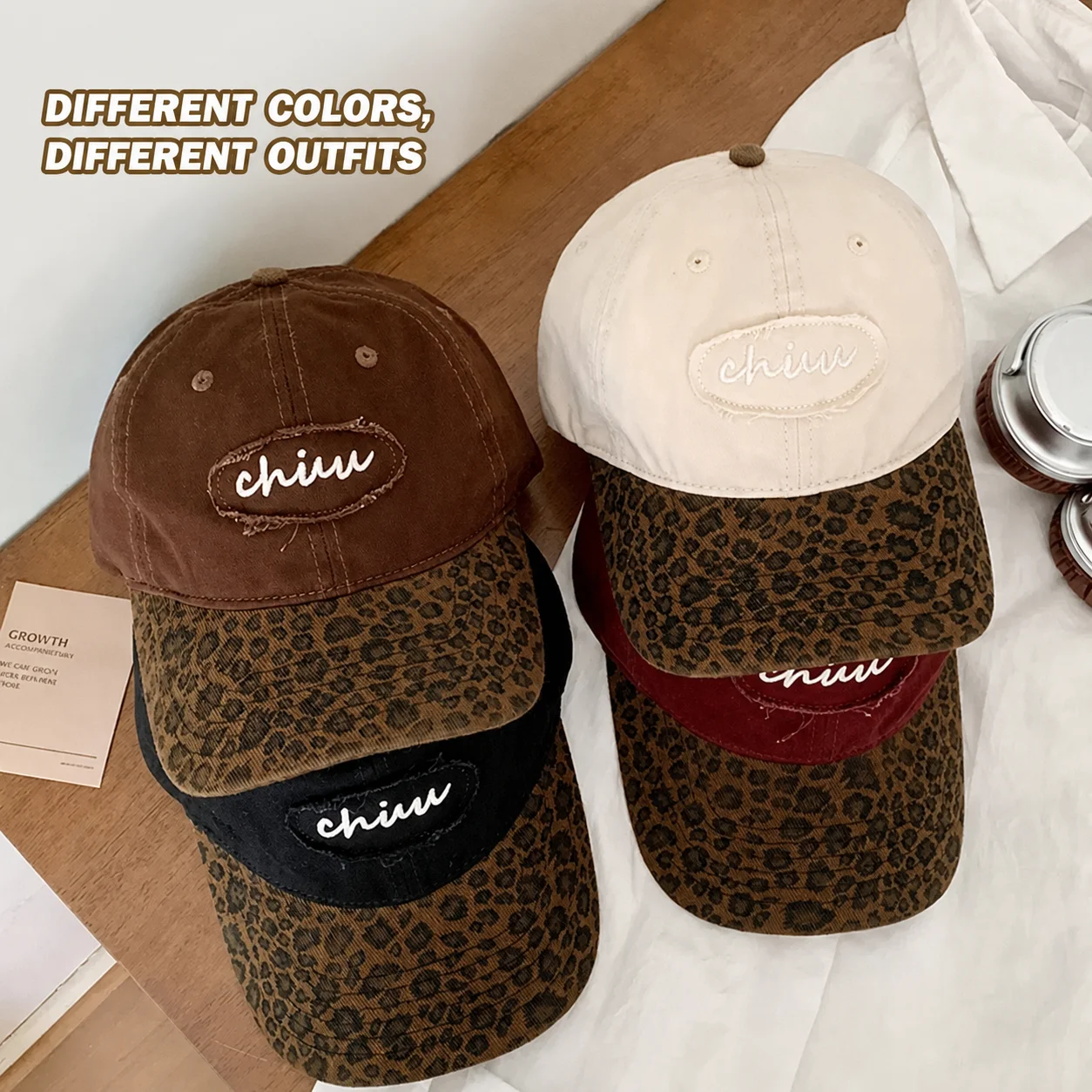 Cotton Baseball Cap Adjustable Curved Brim Cap Soft Crown Cap Vintage Sun Hat For Dating Spring Wear Commuting