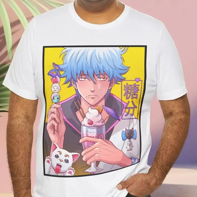 Gintoki Sakata - Aesthetic Gintama Anime Unisex Short Sleeve T-Shirt