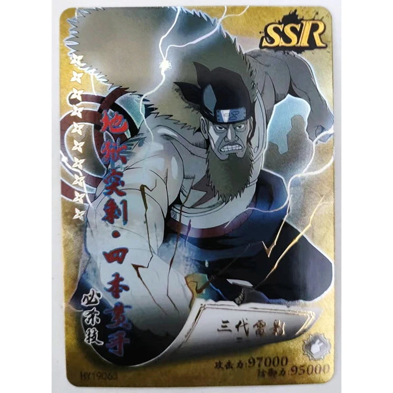 Anime NARUTO Rare SSR SR Refraction Foil Karatachi Yagura Temari Toys for boys Collectible Cards Christmas Birthday Present