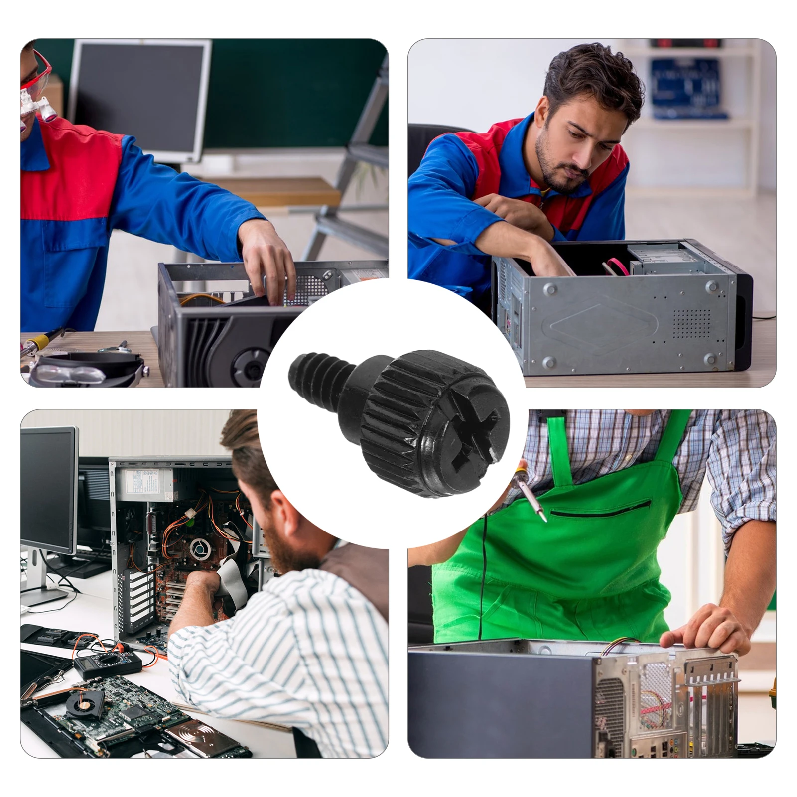 

20 pcs Computer Screws 6#32 Head Thumb Metal Laptop Hard Drive Electrician Mini Electronics Repair PC Accessories