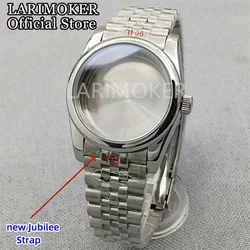 LARIMOKER 36mm/ 39mm Blue coating Sapphire Glass case Fit MIYOTA82 DG ETA2836 PT Miyota 9015 Movement case