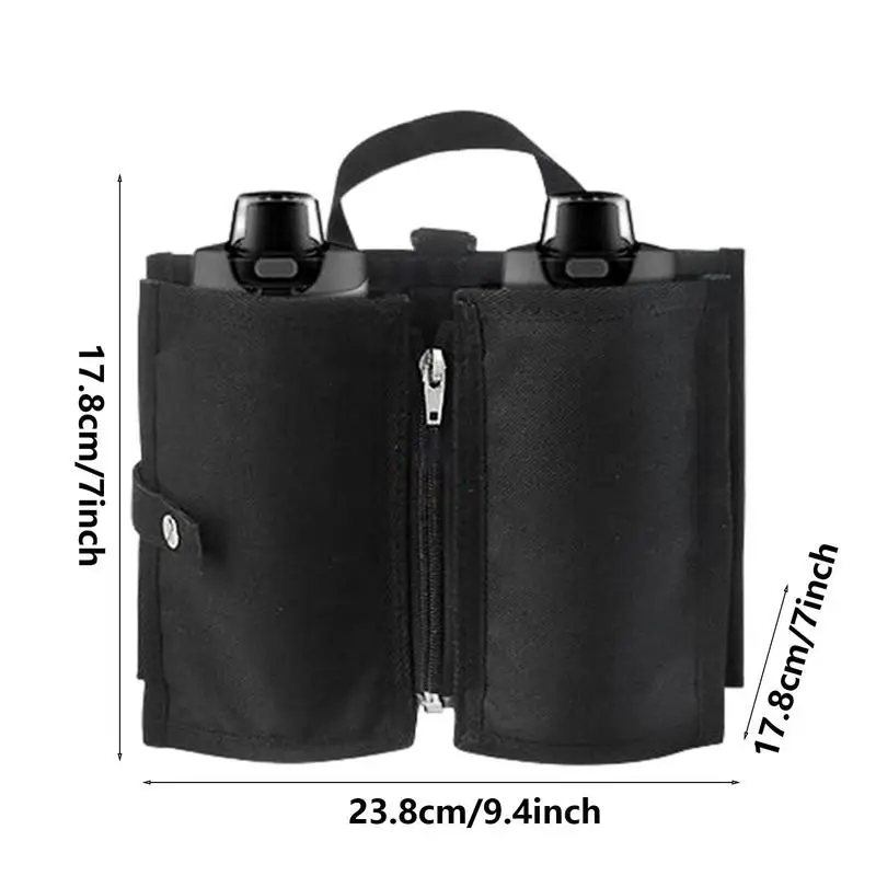 Luggage Travel Cup Holder Portable Drink Bag Hold Two Coffee Mugs Roll on Suitcase Handles Traveler Accessory Men Women