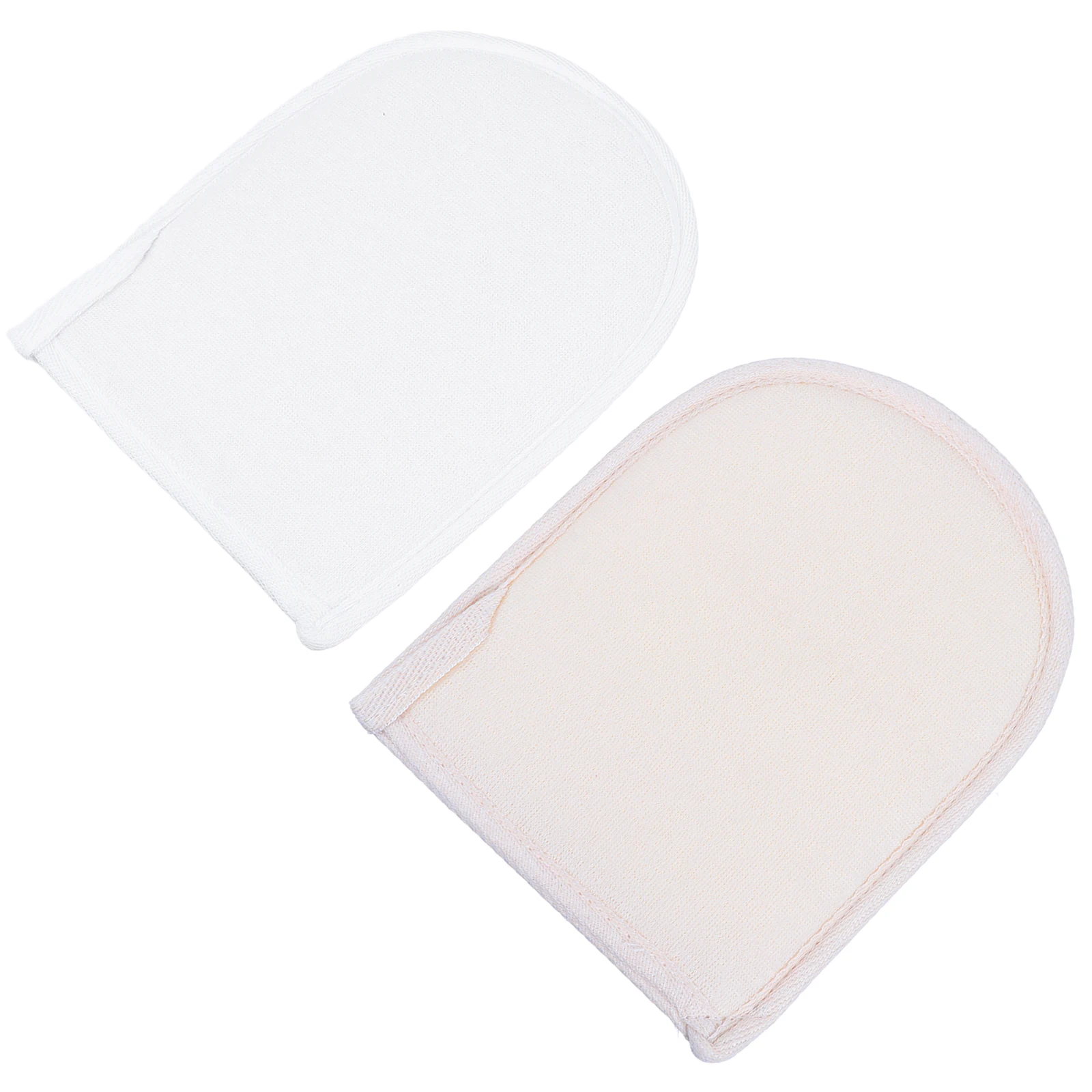 

2pcs Exfoliating Loofah Bath Mitts Dual Sided Body Scrub Sponge Gloves Shower Scrubber Mitt For Oily Dry Skin Deep Cleaning