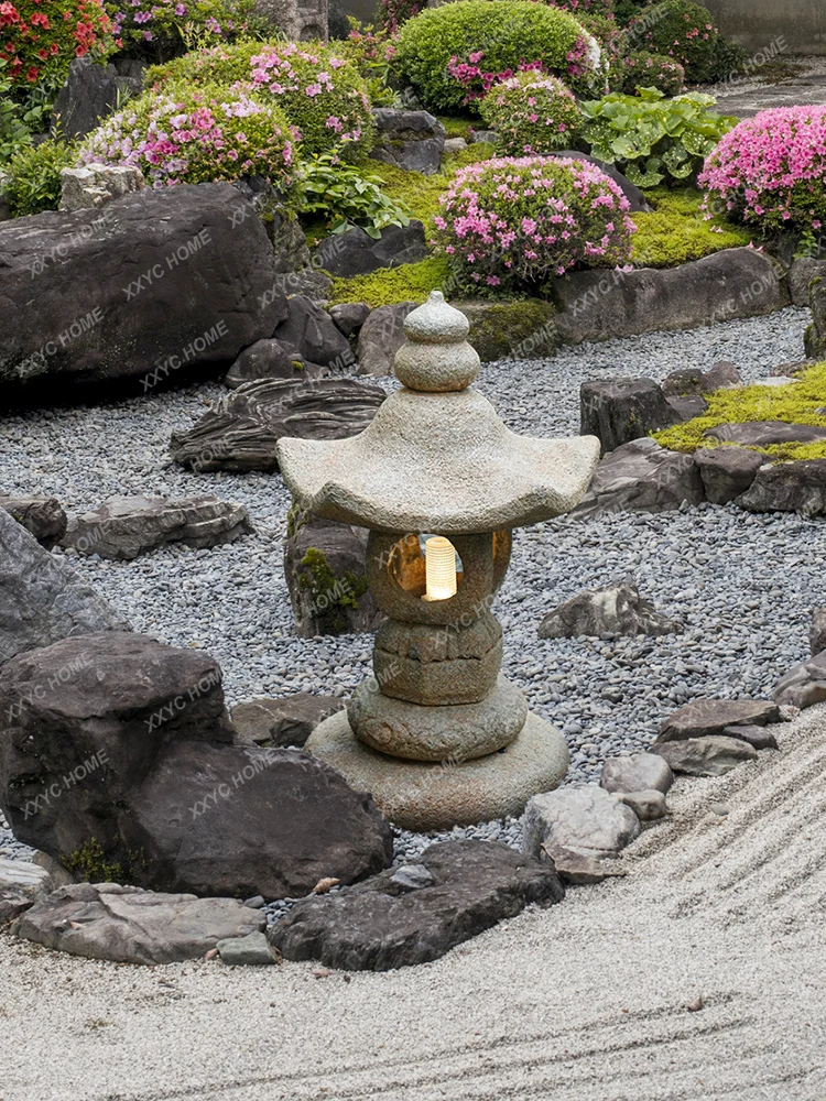 Antique Solar Garden Lamp, Outdoor Stone Lamp, Villa Paisagismo