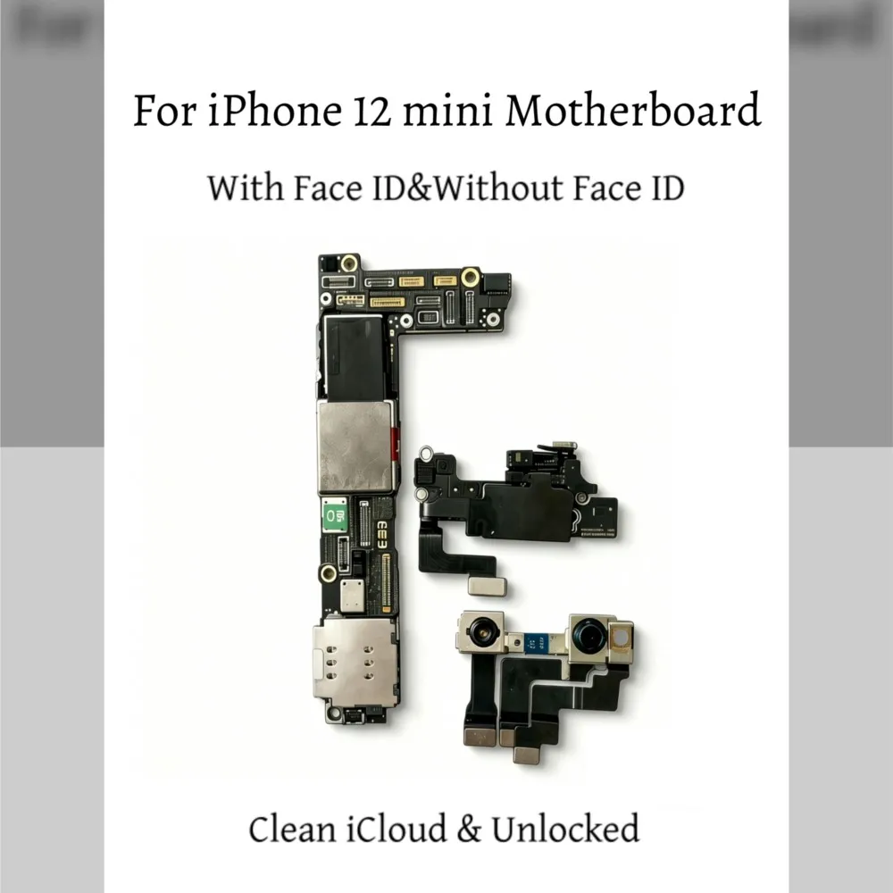 100% Tested Logic Board For iPhone 12 mini Motherboard Unlocked Mainboard Support Update For 12 Pro/max with face id replacement