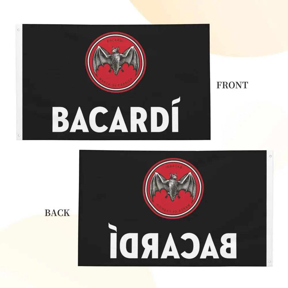 جديد Bacardi جهين راية نسيم العلم حديقة العلم الزخرفية العلم حزب راية 3x5FT (90x150 سنتيمتر) #5