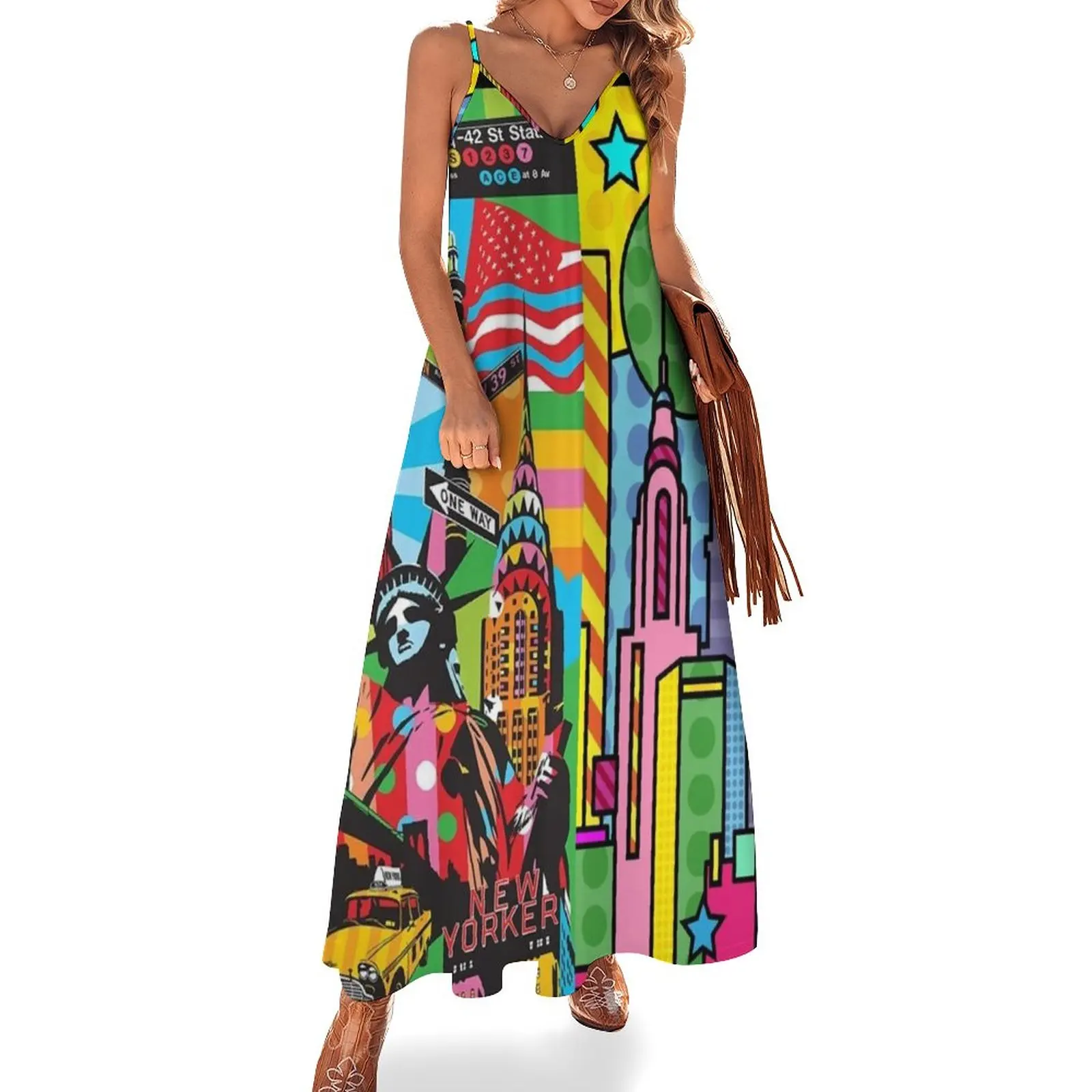 

Addicted to new york Sleeveless Dress Woman fashion summer dresses ladies 2023 sexy dress for women