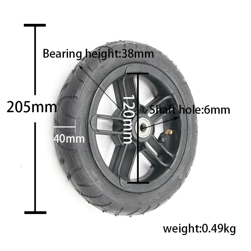 200x45 inner tube outer tyre 6mm 8mm 10mm inner hole 8 inch wheel for Stroller Electric Scooter accessories