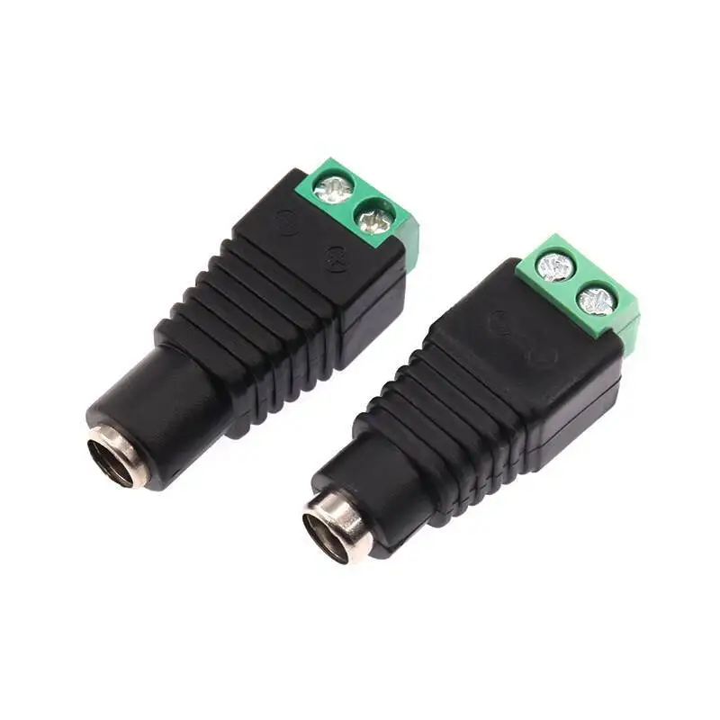 2 Stück DC5.5*2.5/2.1mm Adapter DC-Stromstecker Männlich Weiblich Überwachungskamera Lötfreie Buchse – Detail 3