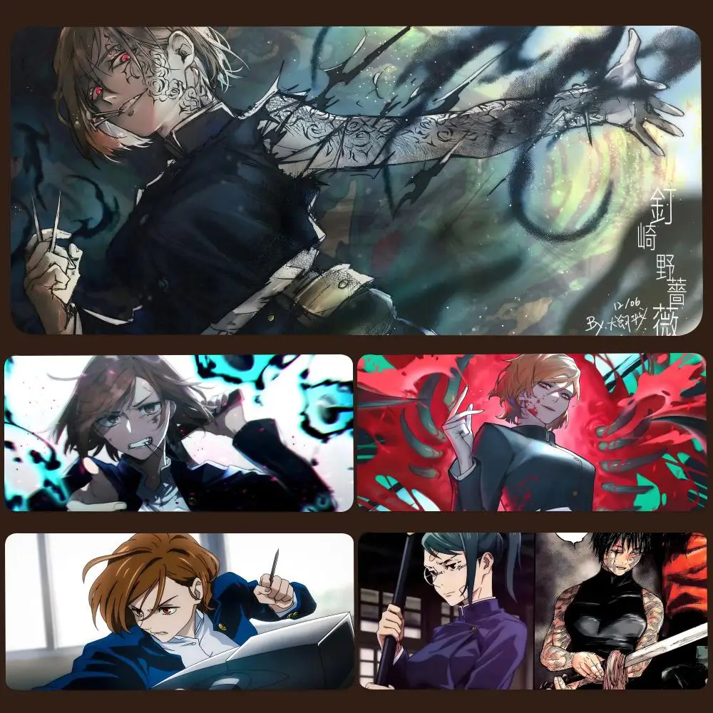 

Jujutsu Kaisen Kugisaki Nobara Keyboards Mouse Pad Pc Gamer Computer Table Xxl Mouse Pad teclado mecânico gamer Gaming Accessori