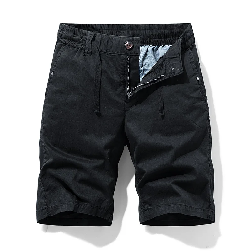 Novos shorts de trabalho masculinos respirável leve ao ar livre casual moda shorts sem cintura shorts táticos soltos plus size