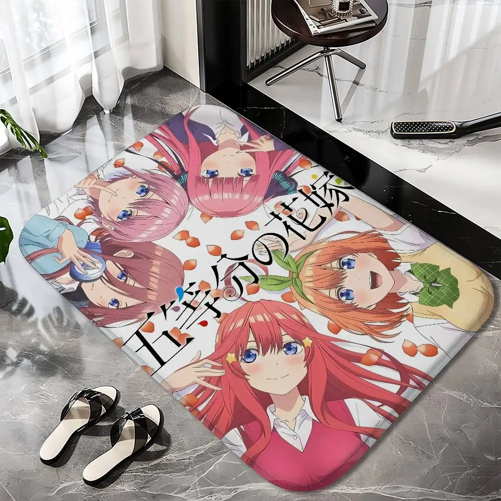 

Quintessential Quintuplets Floor Mat Printed Large Carpets Room And Bedroom Carpets Bathroom Anti Slip Door MATS Small Carpets