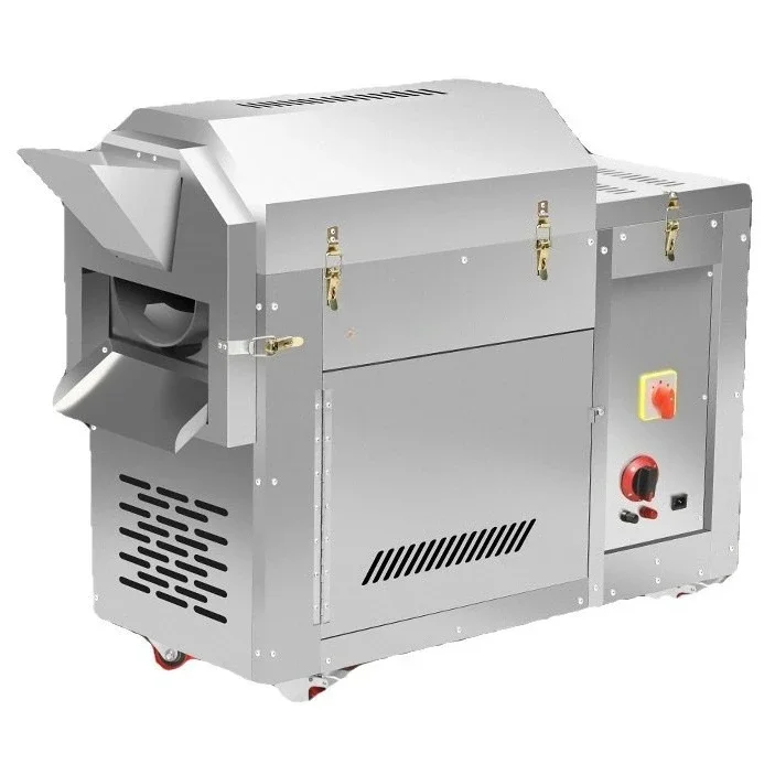 Frying machine, commercial electric heating machine for frying chestnuts and walnuts, fully automatic