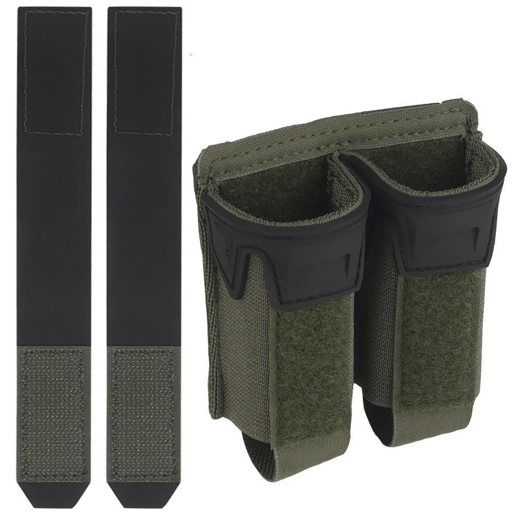 Custodia doppia Mag da 9 mm Pinza stile Agilit Custodia per caricatore per pistola MOLLE Gilet da caccia softair a sgancio rapido Cintura tattica