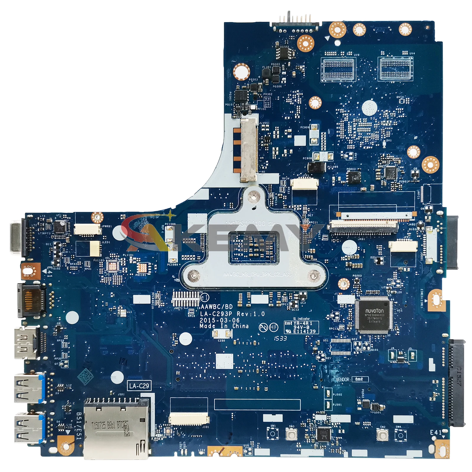 AKEMY LA-C293P اللوحة الأم للكمبيوتر المحمول لينوفو B41-35 5B20J 2280011   5B20J 2286311   اللوحة الرئيسية للكمبيوتر المحمول E1-