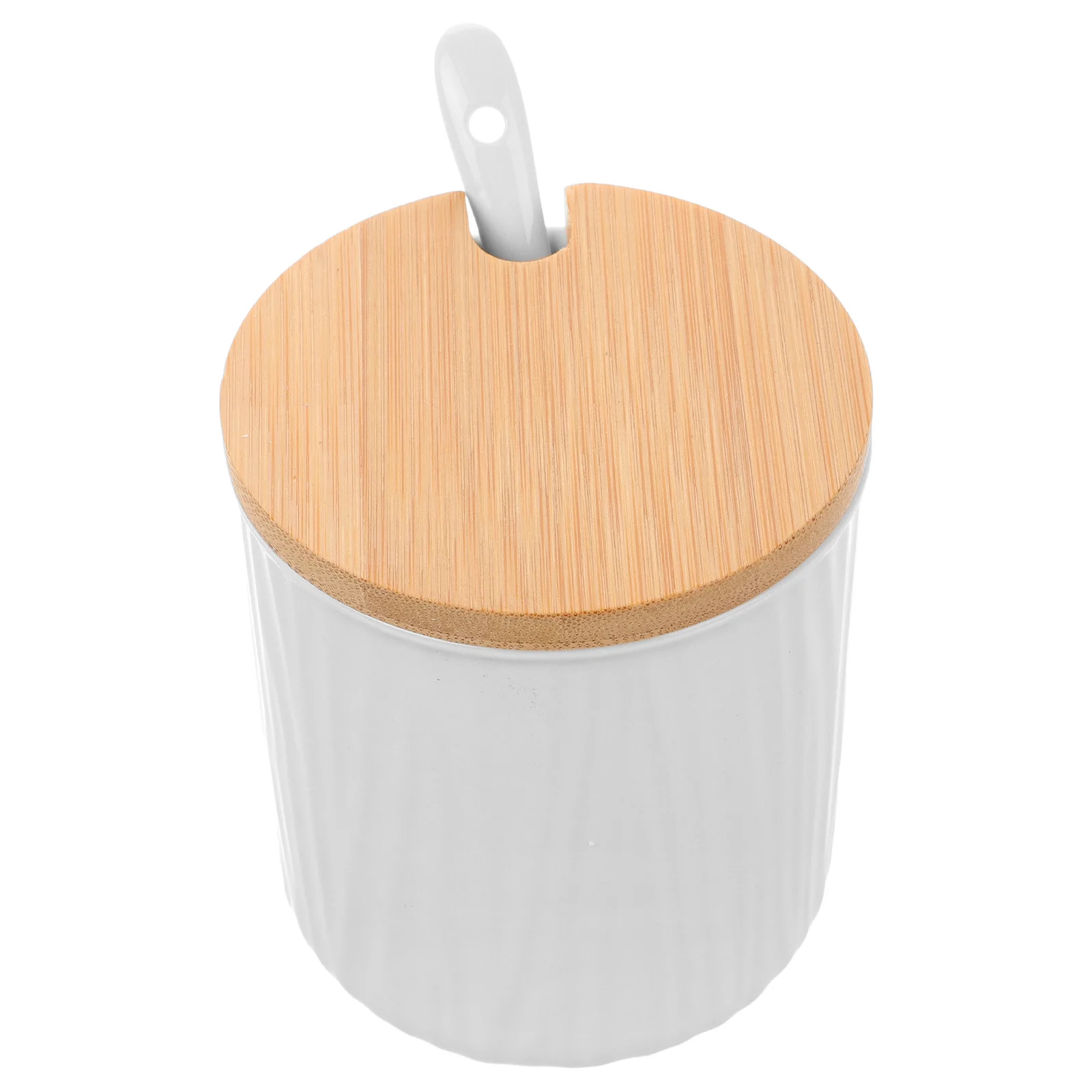 برطمان توابل سيراميك 300 مل وعاء توابل وظيفي مع غطاء حاوية سكر أنيقة لوعاء توابل ديكور المطبخ الحديث