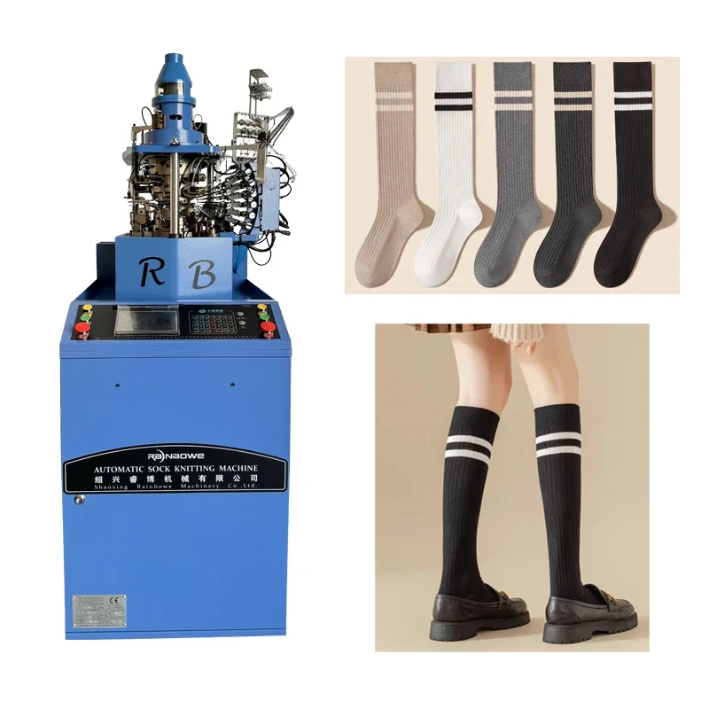 Full Automatic Double Cylinder Sock Making Machine Soccer Socks Knitting Machines for Knitting Socks