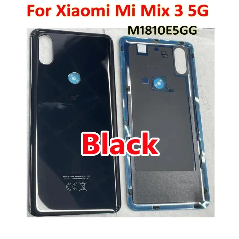 Battery back cover housing for Xiaomi Mi Mix 3 5G mix3 5G m1810e5gg rear case mobile lid shell with adhesive