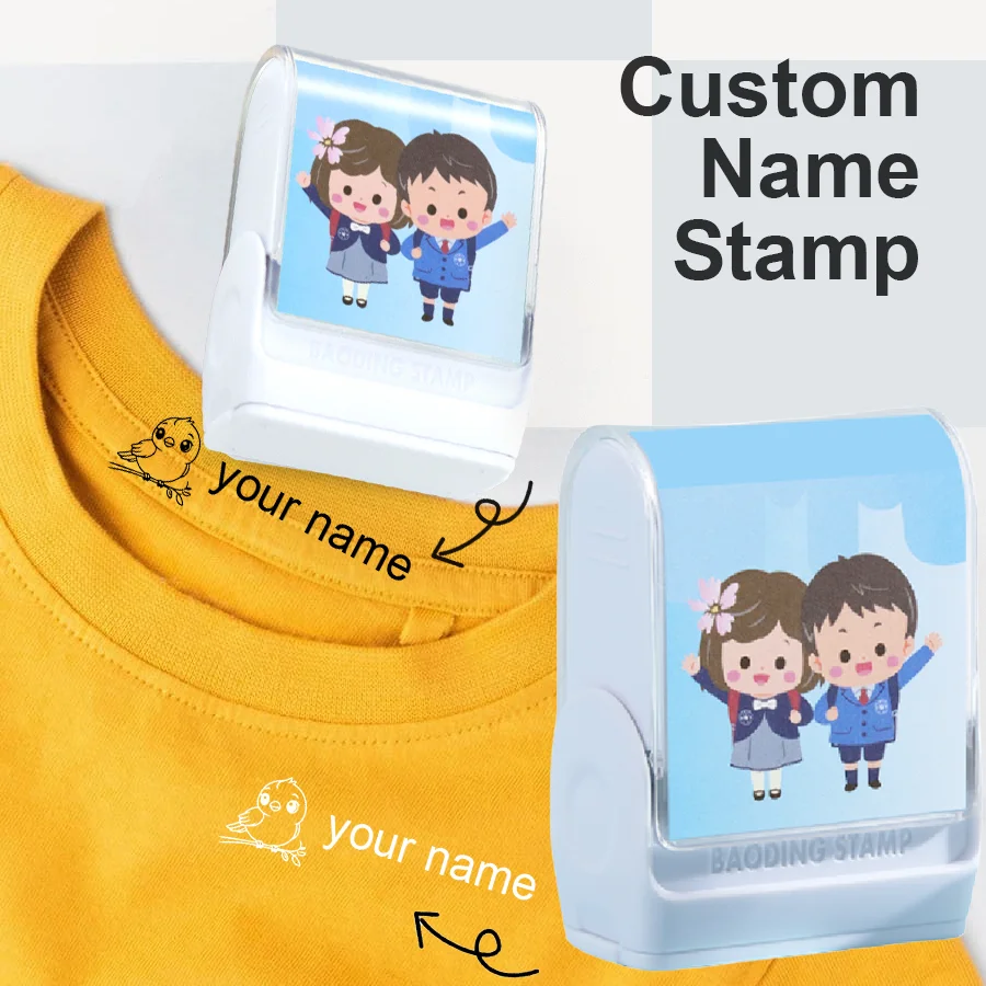 

Набор для изготовления именных штампов для детской одежды — водостойкие чёрно-белые чернила | Изготовление тканевых этикеток для школьной формы, сумок и персонализированной маркировки