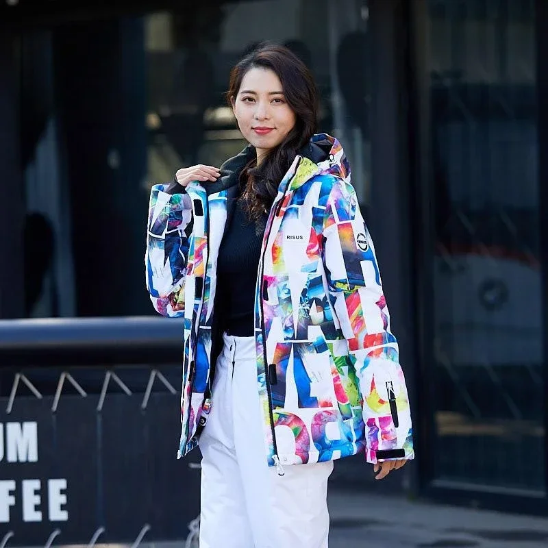 

2025 new Ski Jacket For Women's Single Board Double Board Mountainee ring Outd oor Skiing Win dproof Waterproof And Warm Top OT2