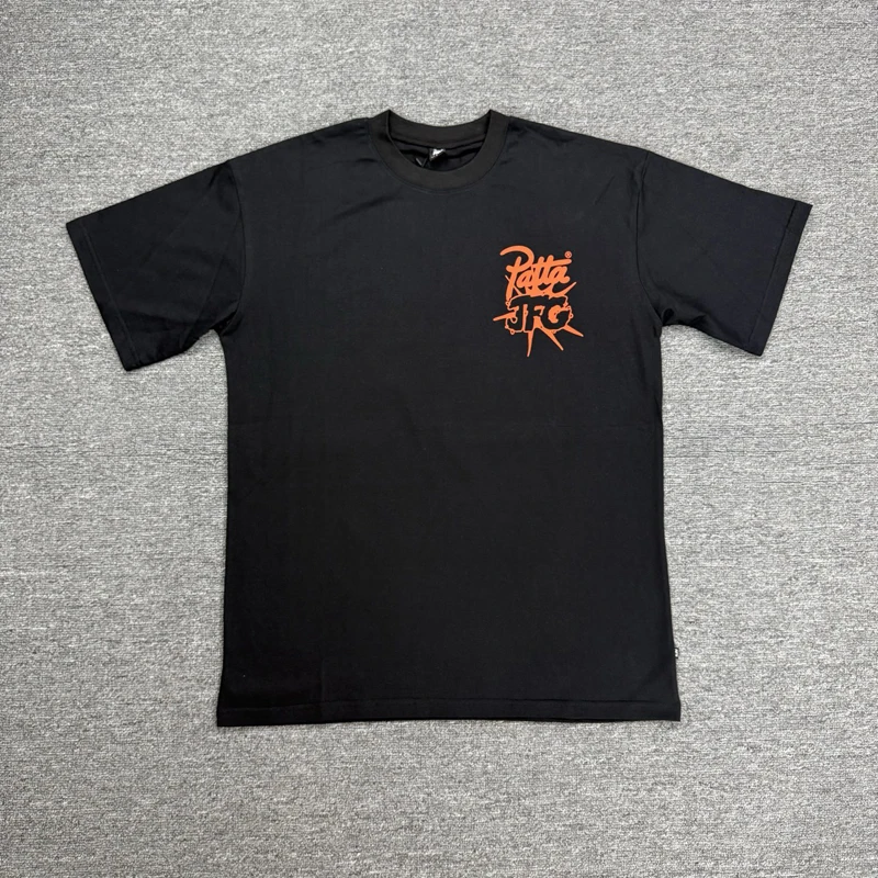 New Style High-quality PATTA Short-sleeved Top Europe America Fashion Round-neck Casual Patta T-shirt