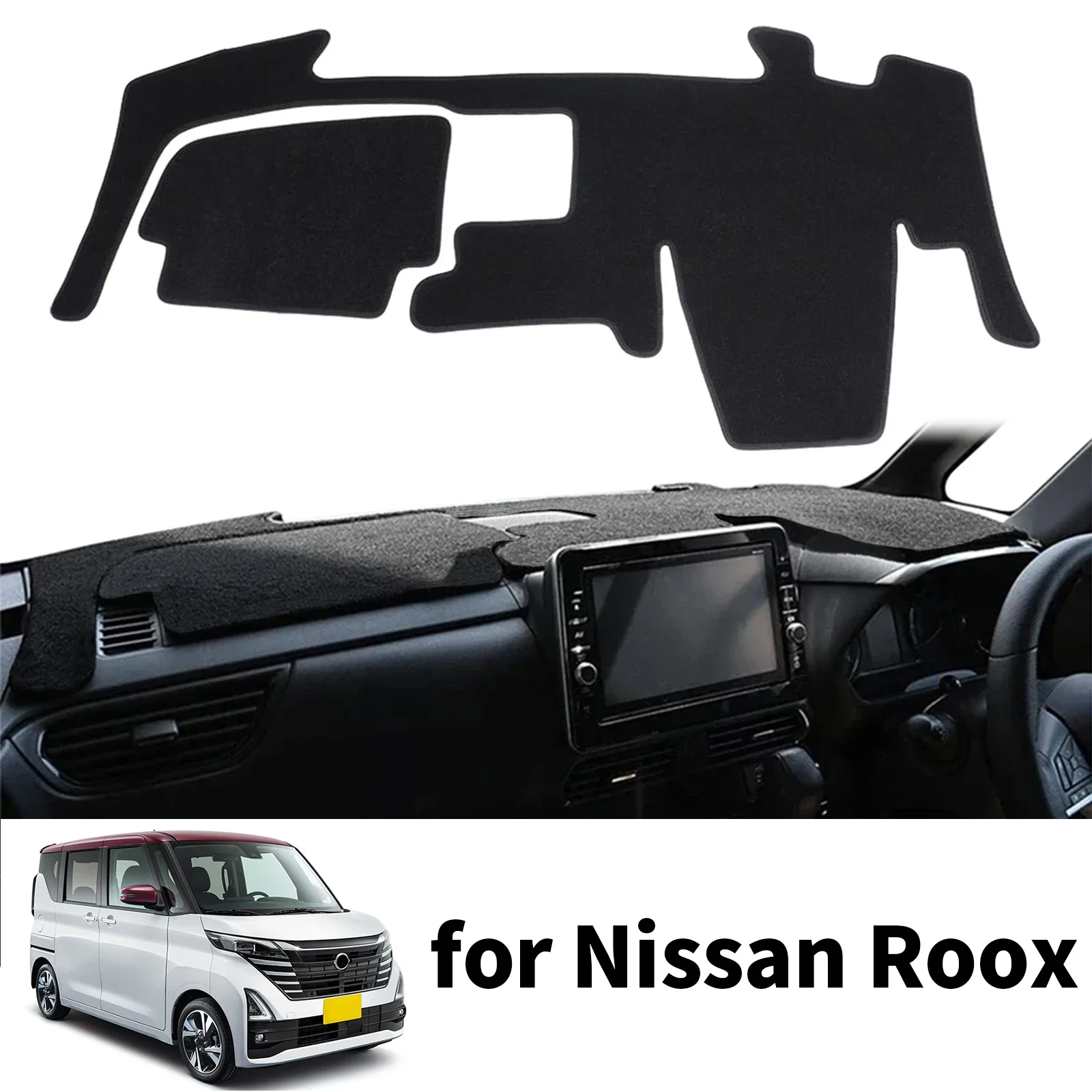 

for Nissan Roox Car Dashboard Cover Pad Accessories Dashmat Dash Mat Anti-Slip Sunshade Protective Carpet