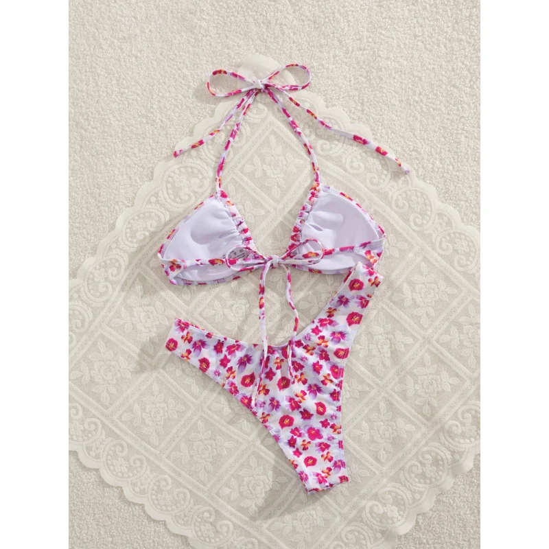 Bikini Damen Badeanzug Dreipunkt Sexy Fashion Floral Badeanzug