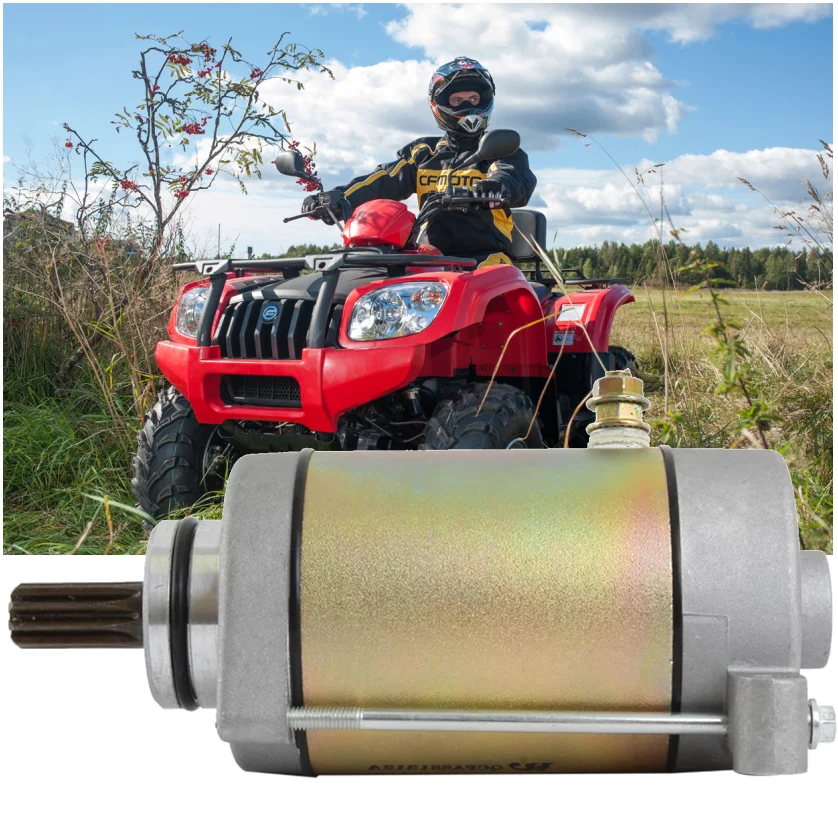 Accessoires de démarrage de moto CF, RL, UTV, CF500, 19584-2007, 12V, CW, 9 dents, #2009-0180-091100, 0010-0188, 091100-188, 091100