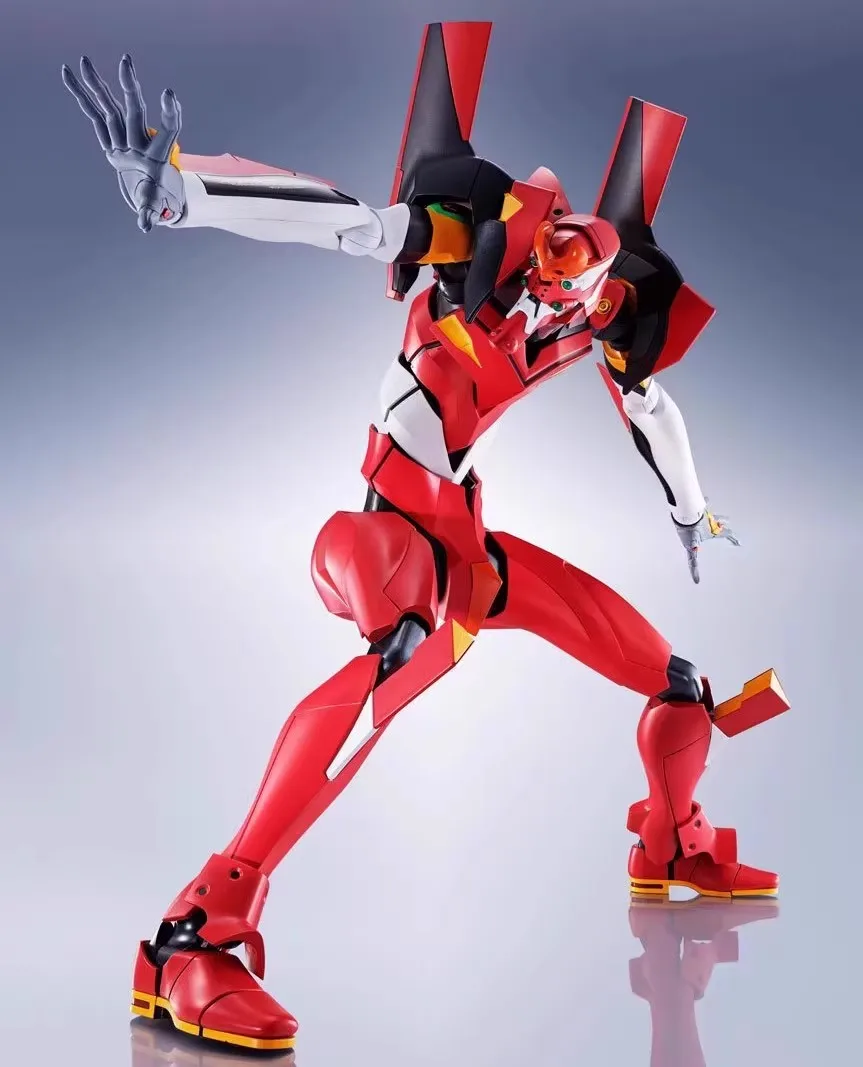 Anime EVA Figure EVANGELION-02 Production Model Assembly Accessories Model Toy Gift Collection 16CM Action Figure Red Body