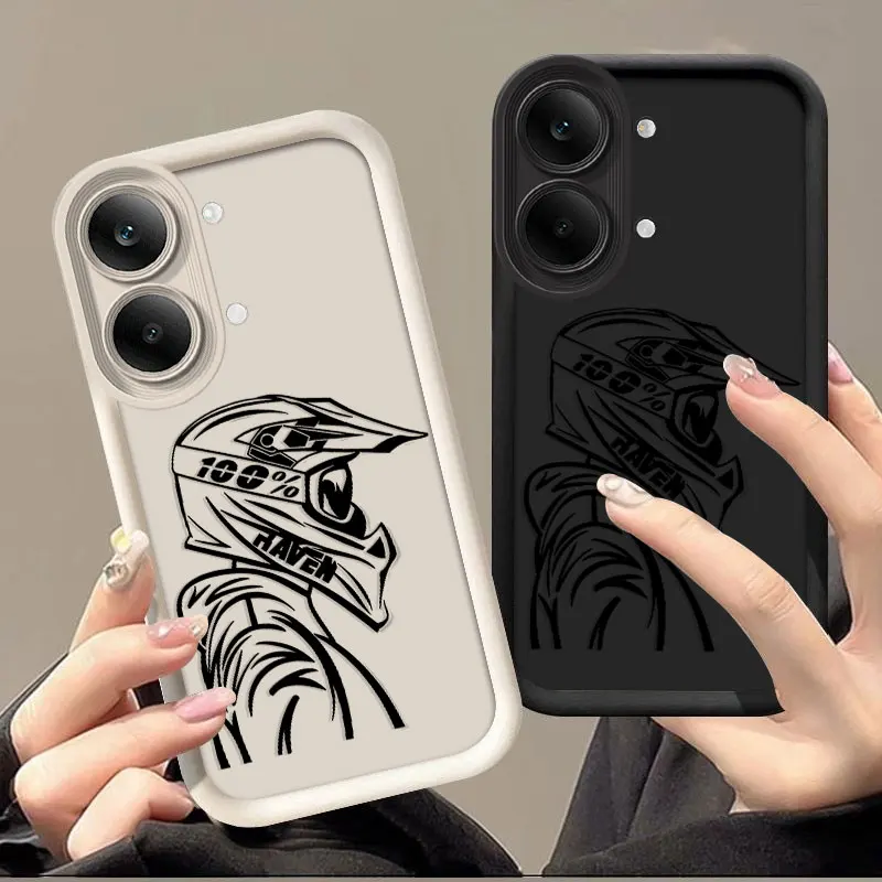 Flexible Silicone Case For Xiaomi Poco X8 Max Protective Cover Shockrpoof Driver Print Pattern Funda