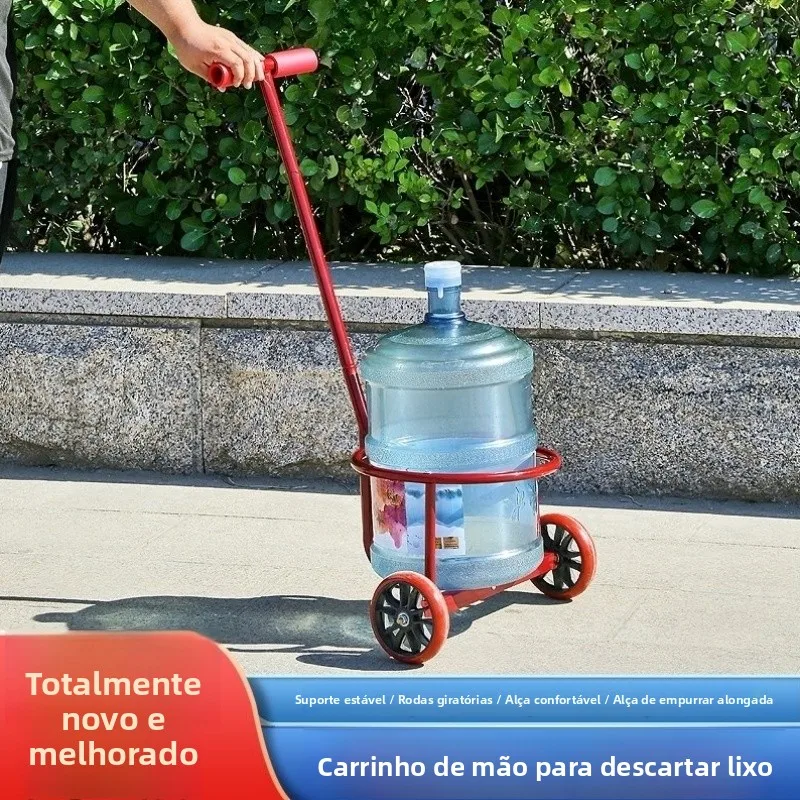 manual-water-bucket-pulling-cart-rural-household-dirty-water-emptying-senior-labor-portable-shopping-cart-carbon-steel-material