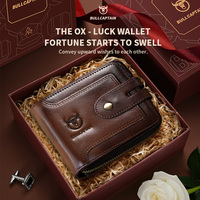 BULLCAPTAIN Mens Wallet Rfid Blocking Leather Wallet for Men Bifold Wallet Leather with Gift Box Perfect Gift For Men