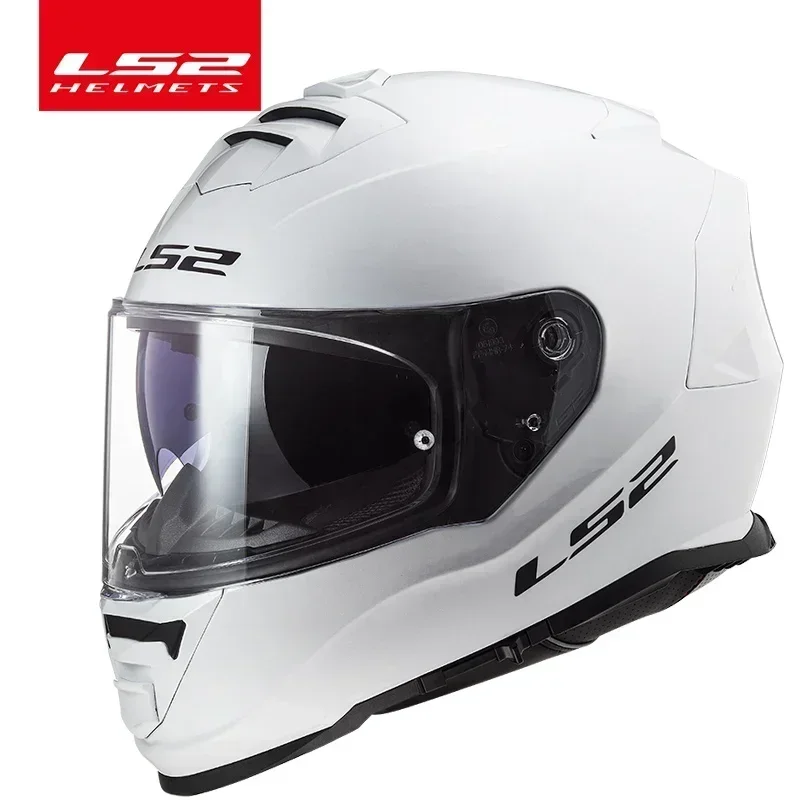 LS2-Casque de moto FF800 avec système antibuée, casques intégraux originaux, seuils M