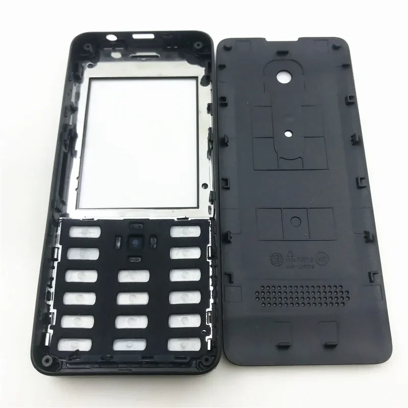 Housing Case For Nokia 301 Dual SIM Card Mobile Phone Cover Case With English Keypad Replacement Parts